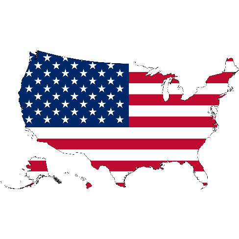 USA-flag-map